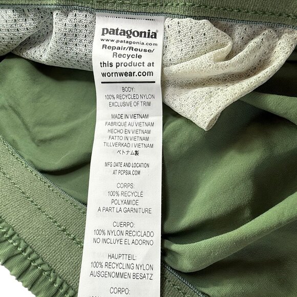 New NWT Patagonia Baggies Shorts, Olive Green. Size Women's XXL.  Terrain Green - Picture 7 of 11